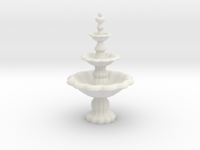 Fountain in White Natural Versatile Plastic: 1:24