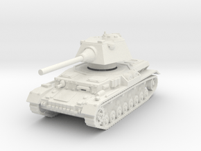 Panzer IV S 1/72 in White Natural Versatile Plastic