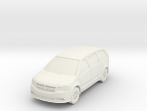 Minivan at 1"=8' Scale in White Natural Versatile Plastic