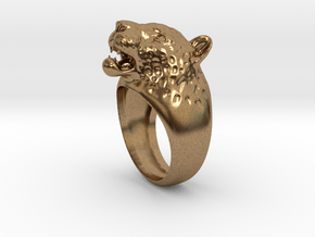 Leoparg Ring in Natural Brass