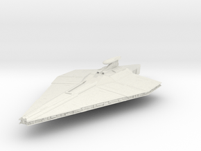Republic Assault Ship 5.4" in White Natural Versatile Plastic