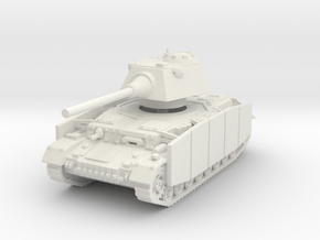 Panzer IV S (Schurzen) 1/100 in White Natural Versatile Plastic