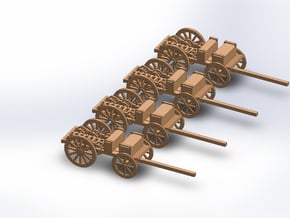 N FOUR WIRE WAGON in Tan Fine Detail Plastic