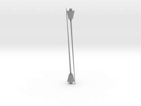 1/96 scale Antenna angled with base in Gray PA12