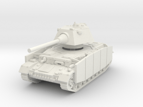 Panzer IV S (Schurzen) 1/76 in White Natural Versatile Plastic