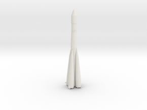 1/200 Scale Voskhod Rocket in White Natural Versatile Plastic