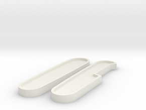 Victorinox 91 Scales Rohlinge Template in White Natural Versatile Plastic