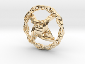 Tetrad_Shell in 14k Gold Plated Brass