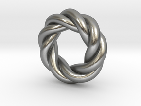 Twisted Octagram Ring RH in Natural Silver