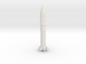 1/1000 Scale Saturn Rocket SA-203 in White Natural Versatile Plastic
