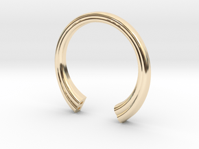B Ring (slim) in 14K Yellow Gold: 6 / 51.5