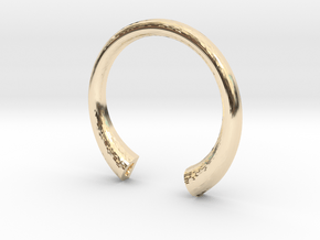 D Ring (slim) in 14K Yellow Gold: 6 / 51.5