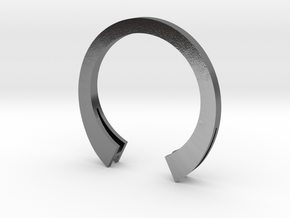 H Ring (slim) in Polished Silver: 6 / 51.5