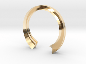 K Ring (slim) in 14K Yellow Gold: 6 / 51.5