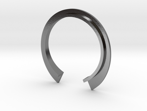 L Ring (slim) in Polished Silver: 6 / 51.5