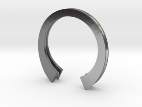 M Ring (slim) in Polished Silver: 6 / 51.5