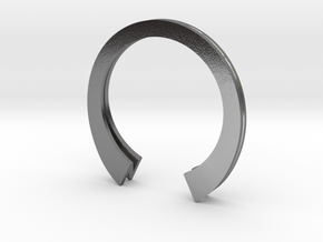 N Ring (slim) in Polished Silver: 6 / 51.5