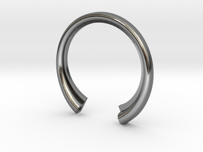 P Ring (slim) in Polished Silver: 6 / 51.5