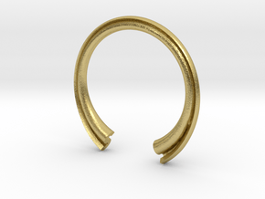 S Ring (slim) in Natural Brass: 8 / 56.75