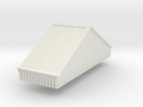 Platform Canopy Section 3 LH - 4mm Scale in White Natural Versatile Plastic