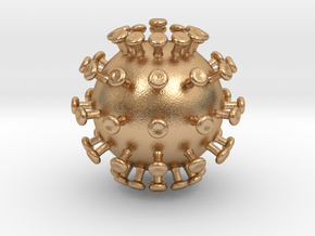 Coronavirus - coronaviridae in Natural Bronze