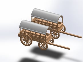 N TWO TRANSPORT WAGON in Clear Ultra Fine Detail Plastic