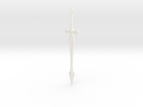 King Miro Sword in White Processed Versatile Plastic