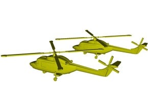 1/200 scale Westland Lynx Mk 95 helicopters x 2 in Tan Fine Detail Plastic