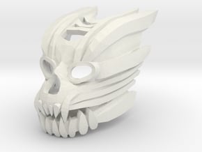 Mask of Biomechanics (Makuta shapeshifted) in White Natural Versatile Plastic