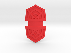 Shield Point in Red Processed Versatile Plastic