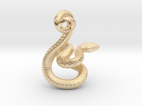 Snake Pendant_P04 in 14K Yellow Gold