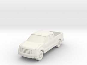 Truck at 1"=10' Scale in White Natural Versatile Plastic