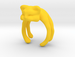 Hugging Bear in Yellow Processed Versatile Plastic: 7 / 54