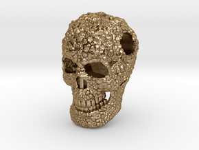 "Immortal Skull"  Gold Steel with 573 code in Polished Gold Steel