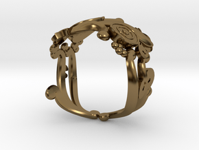 Carp Ring in Polished Bronze