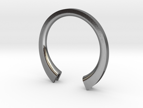 U Ring (slim) in Polished Silver: 6 / 51.5