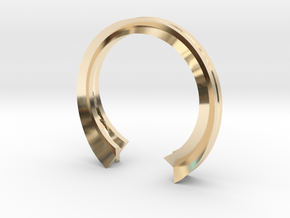 X Ring (slim) in 14K Yellow Gold: 6 / 51.5