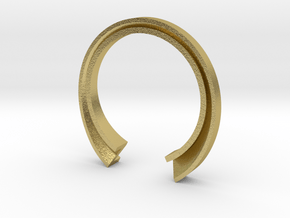 Z Ring (slim) in Natural Brass: 8 / 56.75