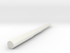 1/400 Scale Russian SS-18 Missile in White Natural Versatile Plastic