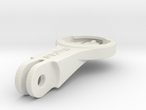 Wahoo Elemnt BMC Mount - Long in White Premium Versatile Plastic
