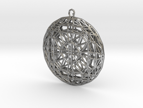 Rose window in Natural Silver