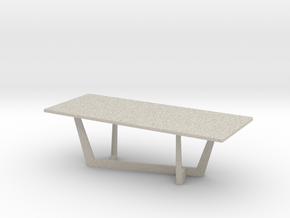 Modern Miniature 1:12 Table in Natural Sandstone: 1:12