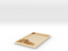 Name Tag Blank in 14K Yellow Gold