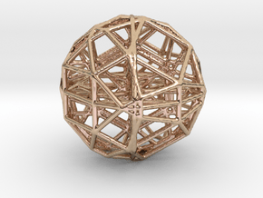 Chamelehedron  in 14k Rose Gold Plated Brass
