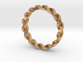 Double Wave Ring in Natural Bronze: 5 / 49