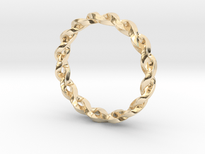 Braid Ring in 14k Gold Plated Brass: 5 / 49
