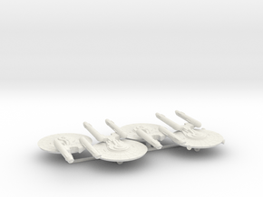 3788 Scale Federation New Light Cruiser Collection in White Natural Versatile Plastic