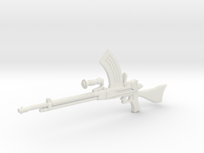 1:6 Miniature Type 96 Light Machine Gun in White Natural Versatile Plastic