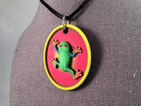 Frog Pendant in Full Color Sandstone