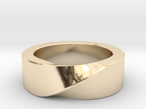 Mobius 1 Ring in 14K Yellow Gold: 10 / 61.5